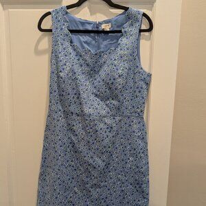J Crew Blue Floral Dress - Never Worn